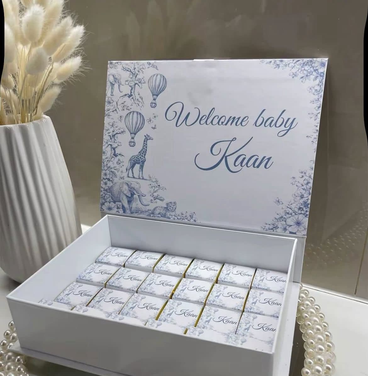Çokollata të personalizuara Welcome Baby